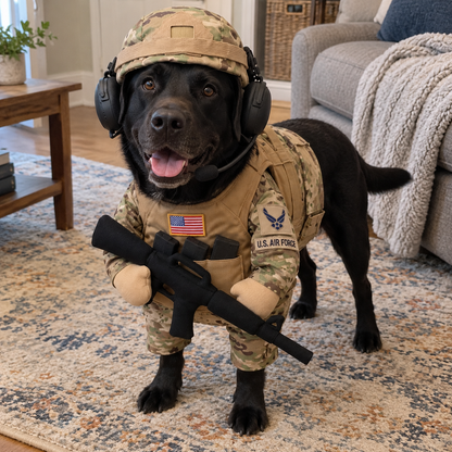 Doggy Tactical Costume Set