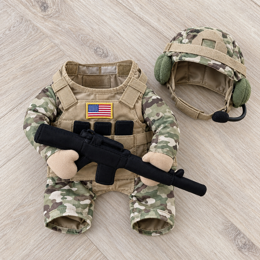 Doggy Tactical Costume Set