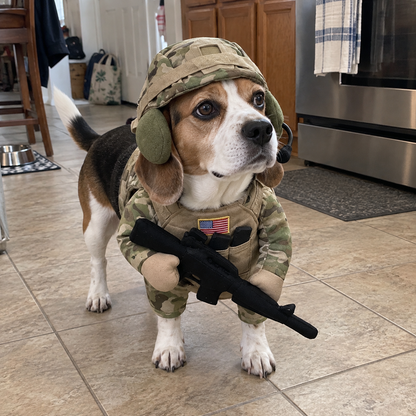 Doggy Tactical Costume Set