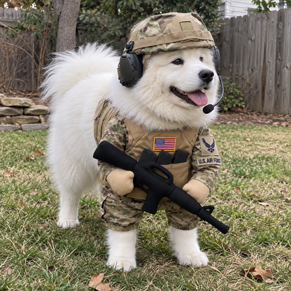 Doggy Tactical Costume Set