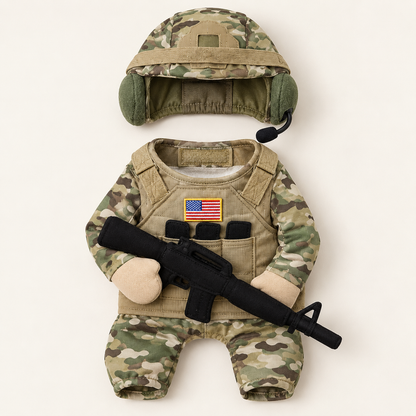 Doggy Tactical Costume Set