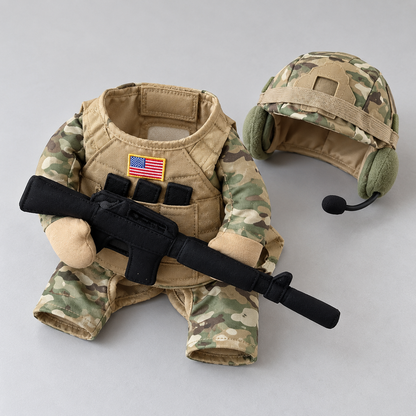 Doggy Tactical Costume Set