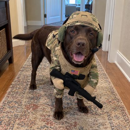 Doggy Tactical Costume Set