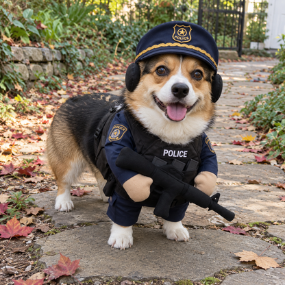 Doggy Tactical Costume Set
