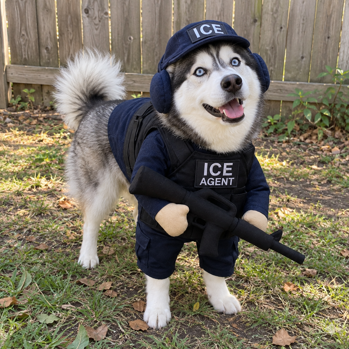 Doggy Tactical Costume Set