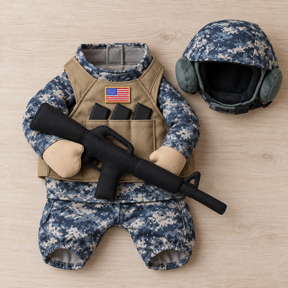 Doggy Tactical Costume Set