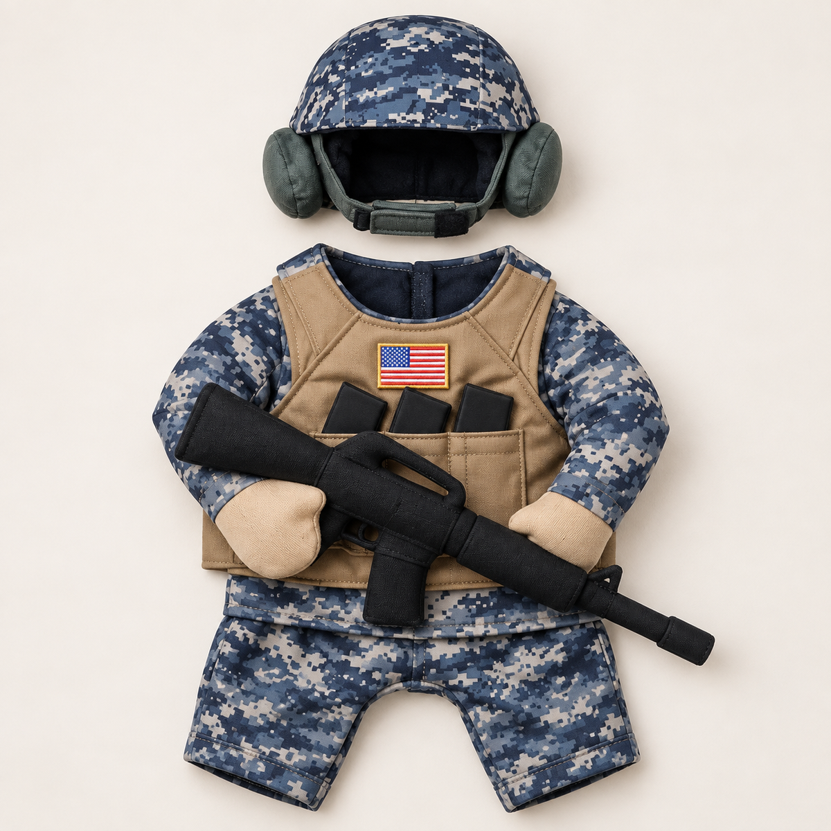 Doggy Tactical Costume Set