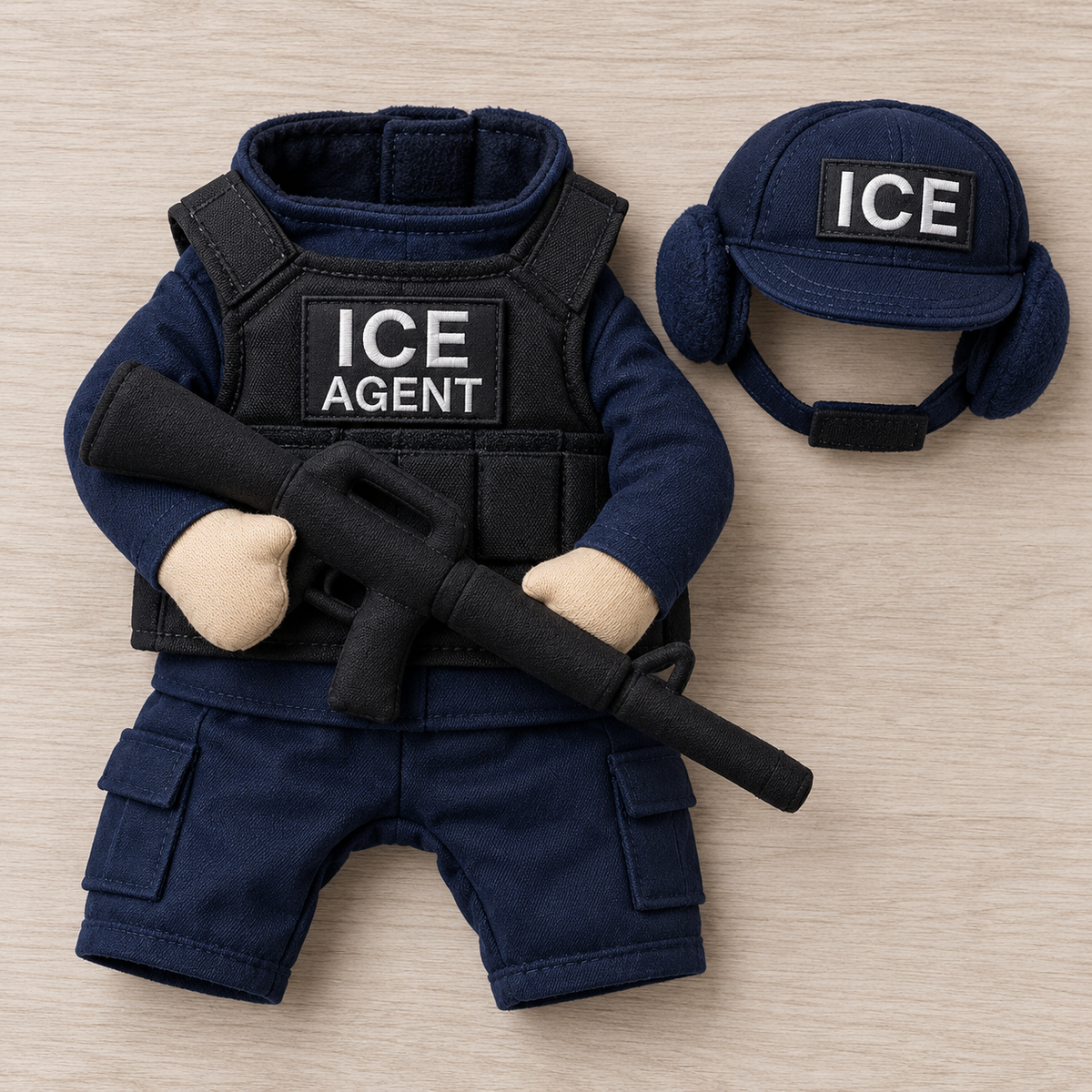 Doggy Tactical Costume Set