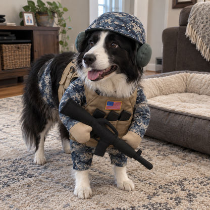 Doggy Tactical Costume Set