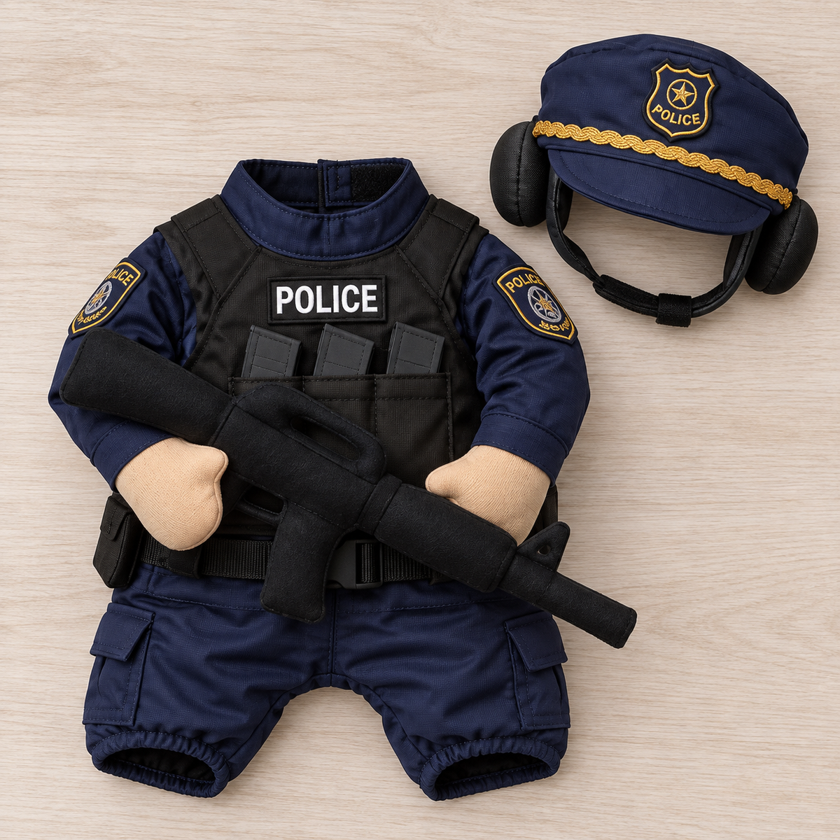 Doggy Tactical Costume Set